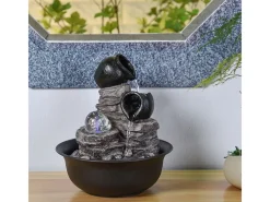 Sunchine Fuente de resina Naturaleza verso Negro Clearance