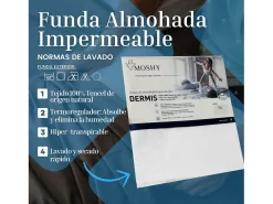 Funda Almohada Dermis Individual Antiácaros Transpirable 135 cm Blanco Outlet