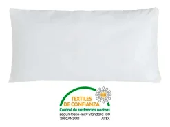 Hot Funda Almohada Respira Infantil Transpirable Impermeable Algodón 135 cm Blanco
