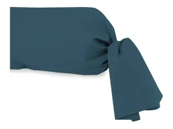 Soleil d'ocre Ropa De Cama-Funda de almohada de algodón 57 hilos 45x205 cm liso pavo real, por Azul