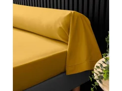 Promo Linge Ropa De Cama-Funda de Almohada de Algodón Percal 85x185cm Curry Amarillo