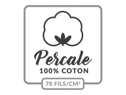 Promo Linge Funda de Almohada de Algodón Percal 85x185cm Certificado Oeko-Tex Blanco Outlet