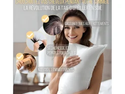Inphysio Ropa De Cama-Funda de Almohada en Pura Seda de Morera 65x65 Blanco