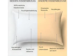 Inphysio Ropa De Cama-Funda de Almohada en Pura Seda de Morera 65x65 Blanco