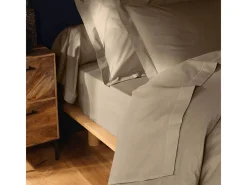 Sale Promo Linge Funda de Almohada "Lina" 85x185cm Arena 100% Algodón Certificado Oeko-TEX Beige