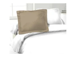Ropa De Cama-Funda de almohada Lovely Home 100 % algodón 50 x 70 cm (2 Unidades) Beige