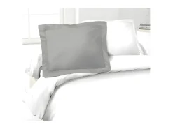 Best Funda de almohada Lovely Home 100 % algodón 50 x 70 cm Gris claro
