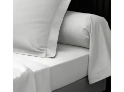 Funda de almohada "Percaline" 50x70cm Percal 100% Algodón Blanco Best