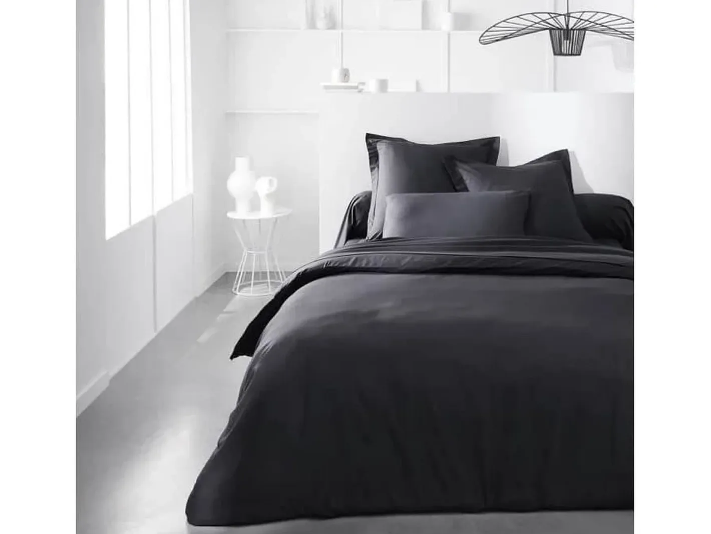 Today Funda de almohada Essential Negro 45 x 185 cm Antracita Gris antracita New