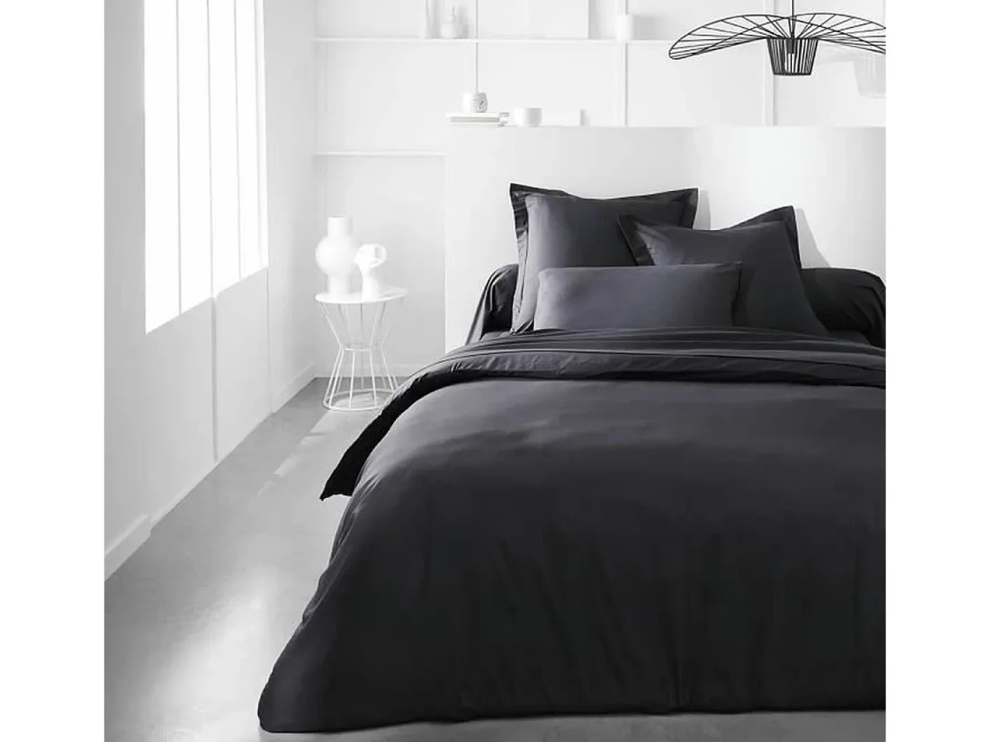 Today Funda de almohada Essential Negro 45 x 185 cm Antracita Gris antracita New