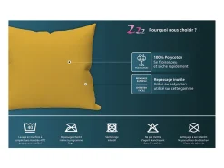 Soleil d'ocre Ropa De Cama-Funda de almohada 50x75 cm ZZZ taupe Topo