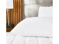 Outlet PIKOLIN Funda de Almohada 70x40cm| HOME| Rizo| Aloe Vera| Impermeable Blanco