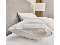 PIKOLIN Ropa De Cama-Funda de almohada 75x50cm| HOME| 100% Algodón| Transpirable Blanco