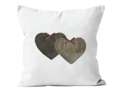 Sale Soleil d'ocre Funda de cojín desenfundable de puro algodón 40x40 cm LOVE , por Rojo
