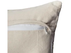 Atmosphera Funda de cojín étnica y dorada 40 x 40 cm Gris Outlet