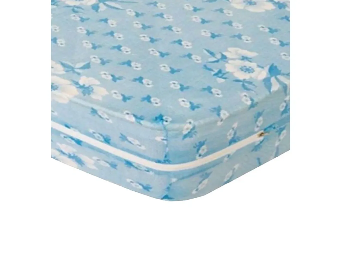 Best Cambia tus muebles Funda de colchón elástica de 150x190x25 cm con cremallera reforzada en color azul Alba
