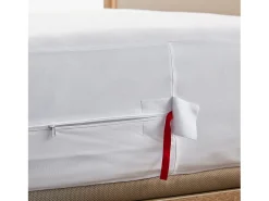 PIKOLIN Funda de colchón 80x190cm| HOME|Antichinches|Cierre hermético Blanco Best