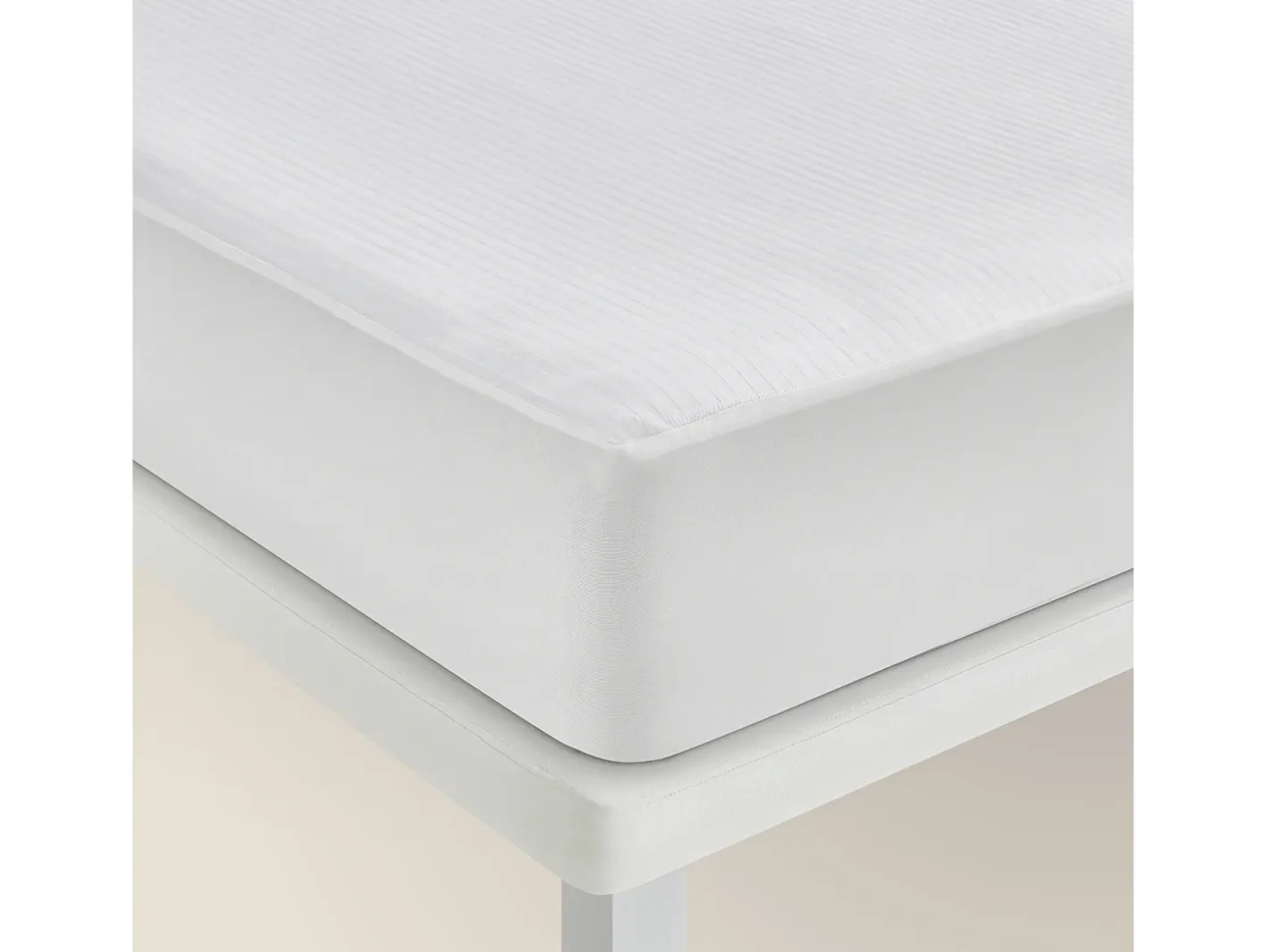 Online PIKOLIN Funda de colchón 90x196cm| HOME| 100% Algodón| Cremallera L Blanco