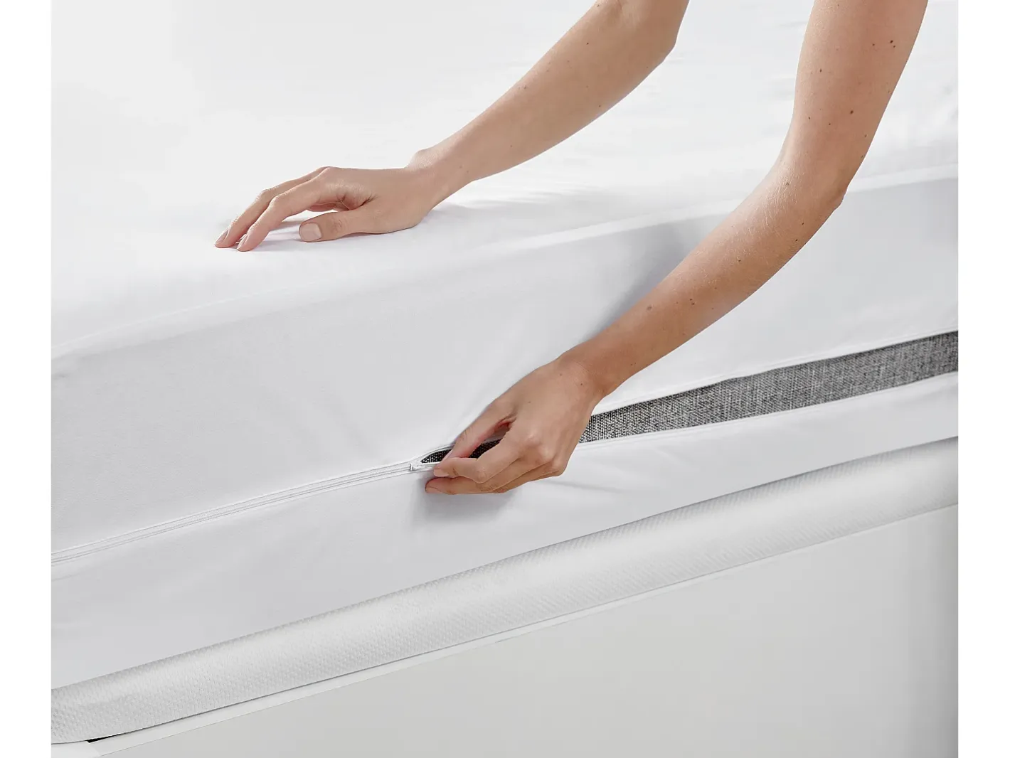 Online PIKOLIN Funda de colchón 180x196cm| HOME|Antichinches|Cierre hermético Blanco