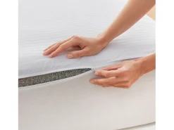 Online PIKOLIN Funda de colchón 135x196cm| HOME| 100% Algodón| Cremallera L Blanco