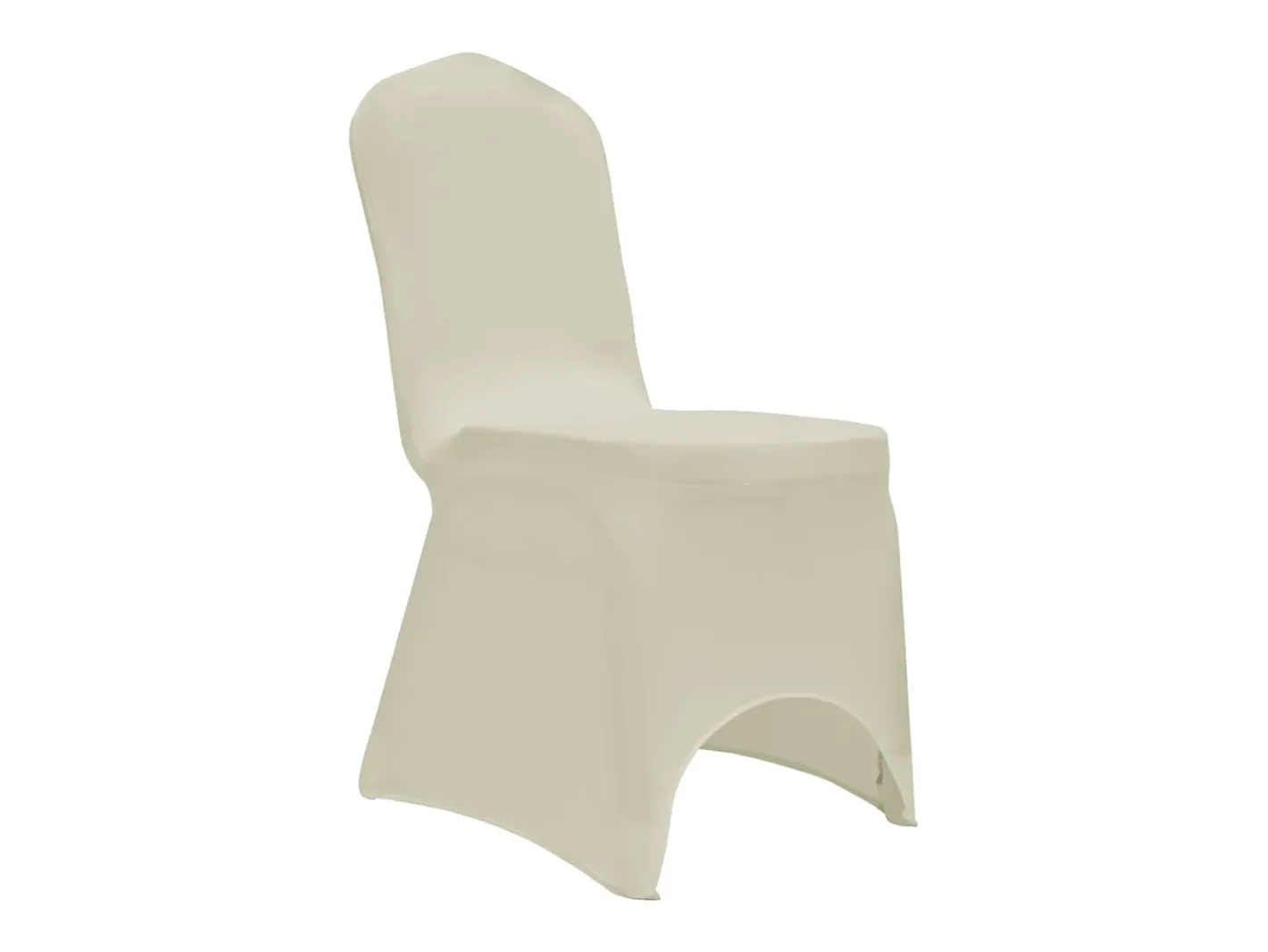 Ropa De Casa-Funda de silla elástica 12 unidades ES418851 Crema