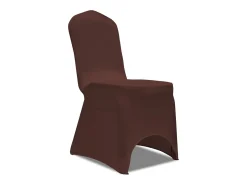 Ropa De Casa-Funda de silla elástica 4 unidades marrón ES590534 Marru00f3n