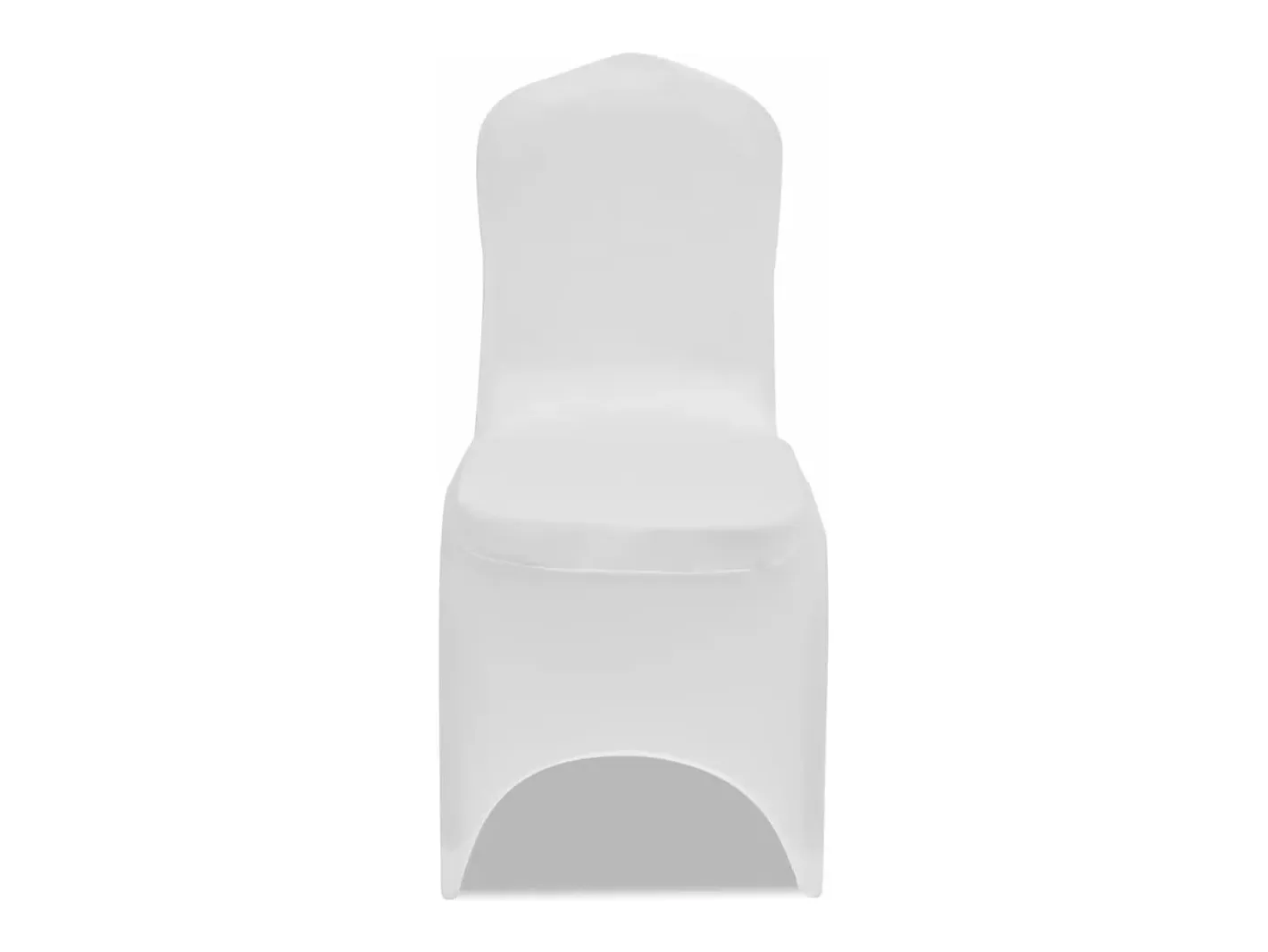 Funda de silla elástica 6 unidades ES185571 Blanco