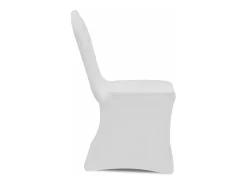 Ropa De Casa-Funda de silla elástica 4 unidades blanca ES794420 Blanco