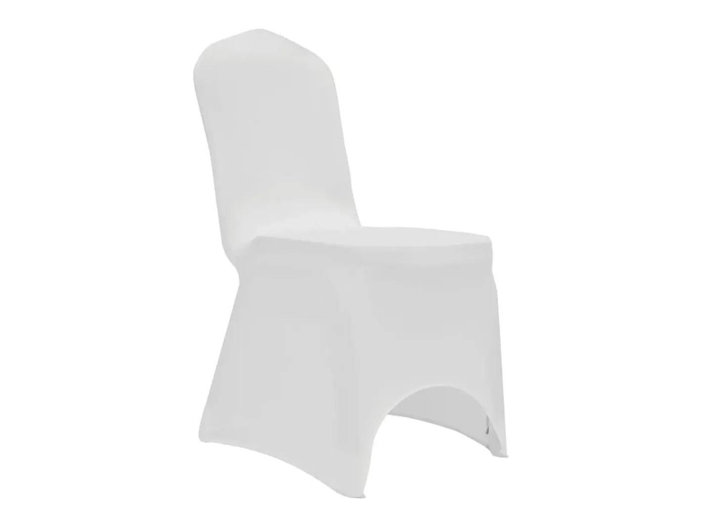 Funda de silla elástica 12 unidades blanca ES887038 Blanco