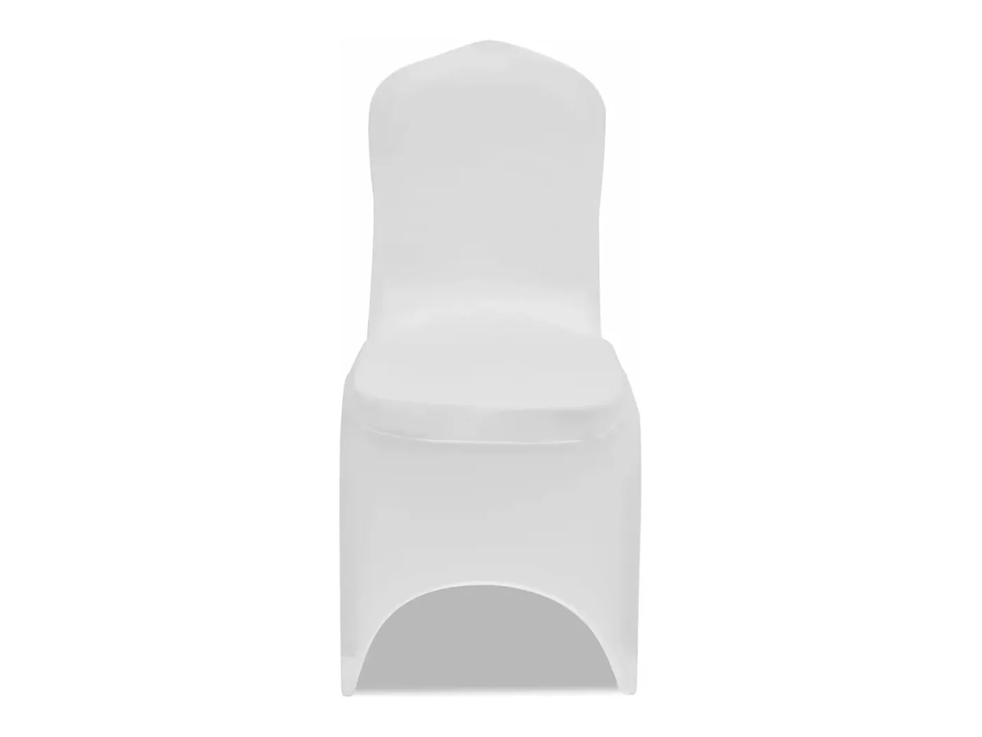 Funda de silla elástica 12 unidades blanca ES887038 Blanco