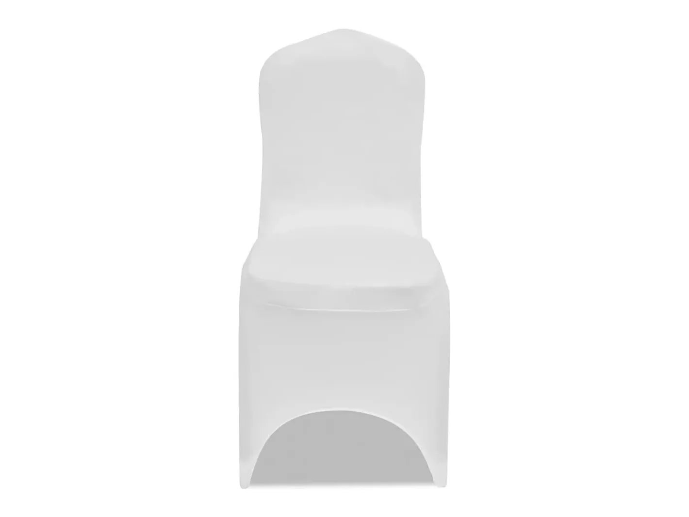 Ropa De Casa-Funda de silla elástica color crema 18 unidades ES195413 Blanco