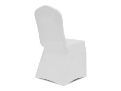 Ropa De Casa-Funda de silla elástica color crema 18 unidades ES195413 Blanco
