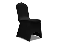 Funda de silla elástica negra 30 unidades ES188739 Negro Clearance