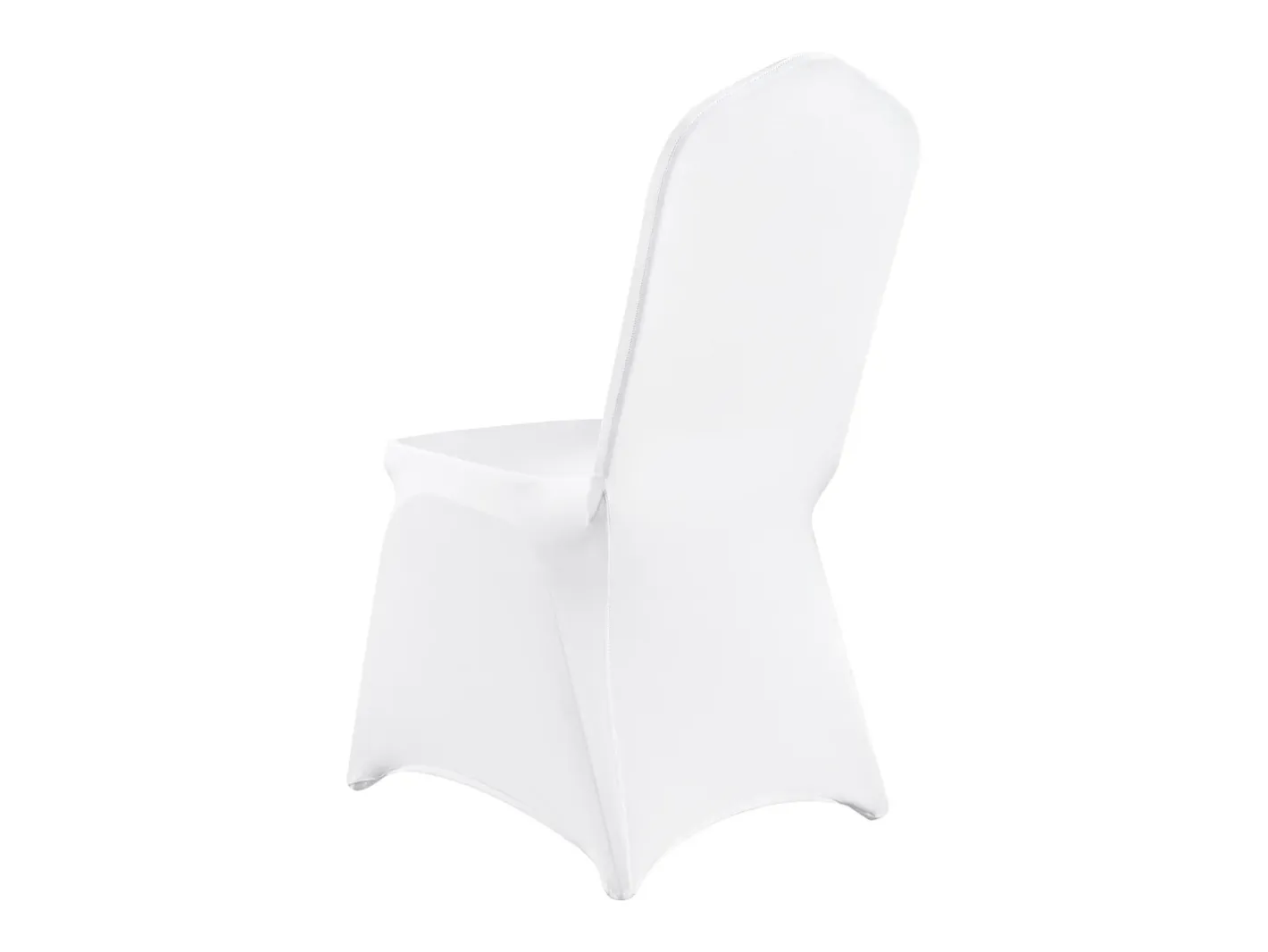 Discount Funda de Silla SucceBuy 12 uds., , de Sillas Plegables Blancas para Matrimonio, Vacaciones, Banquete Blanco