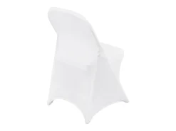 Ropa De Casa-Funda de Silla SucceBuy 50 Piezas, , de Sillas Plegables en Elastano Extensible para Matrimonio Blanco