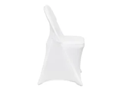 Ropa De Casa-Funda de Silla SucceBuy 50 Piezas, , de Sillas Plegables en Elastano Extensible para Matrimonio Blanco