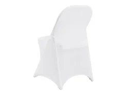 Ropa De Casa-Funda de Silla SucceBuy 50 Piezas, , de Sillas Plegables en Elastano Extensible para Matrimonio Blanco