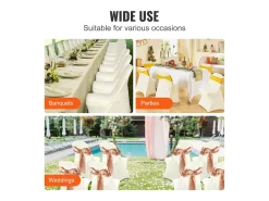Online Funda de Silla SucceBuy 50 Piezas, Ívoro, Fundas de Protección Universal Blanco