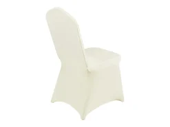 Outlet Funda de Silla SucceBuy, 50 Unidades, Ívor, Fundas de Silla Plegables en Elastano Extensible, para Diversas Ocasiones Como los Matrimonios y las Fiestas Blanco