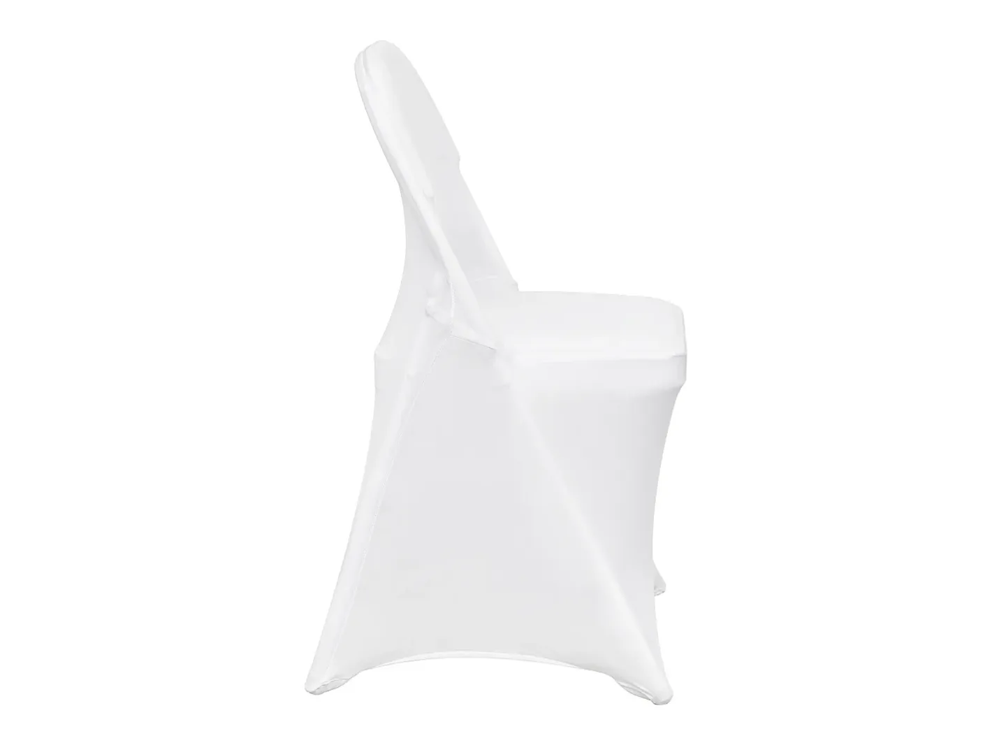 Ropa De Casa-Funda de Silla SucceBuy 12 Piezas, , Fundas de Sillas Plegables en Elastano Extensible para Matrimonio y Fiesta Blanco