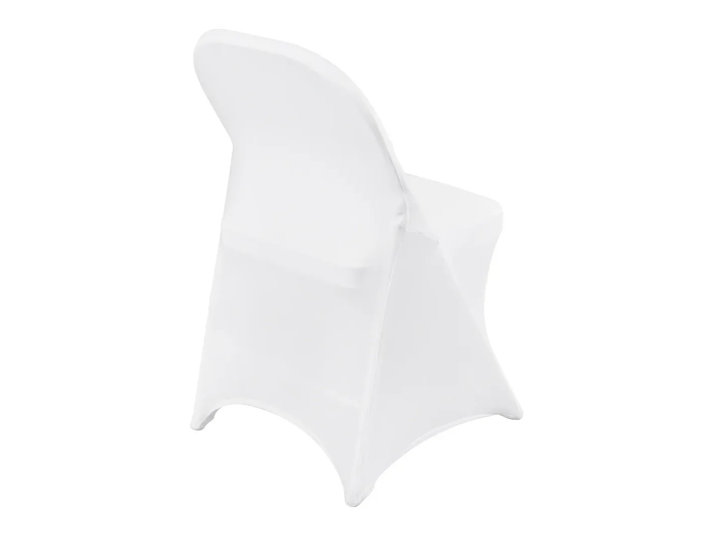 Ropa De Casa-Funda de Silla SucceBuy 12 Piezas, , Fundas de Sillas Plegables en Elastano Extensible para Matrimonio y Fiesta Blanco