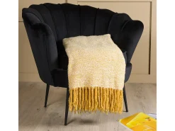 Venture Home Funda de sofá en espiga Toby 170 x 130 cm Amarillo