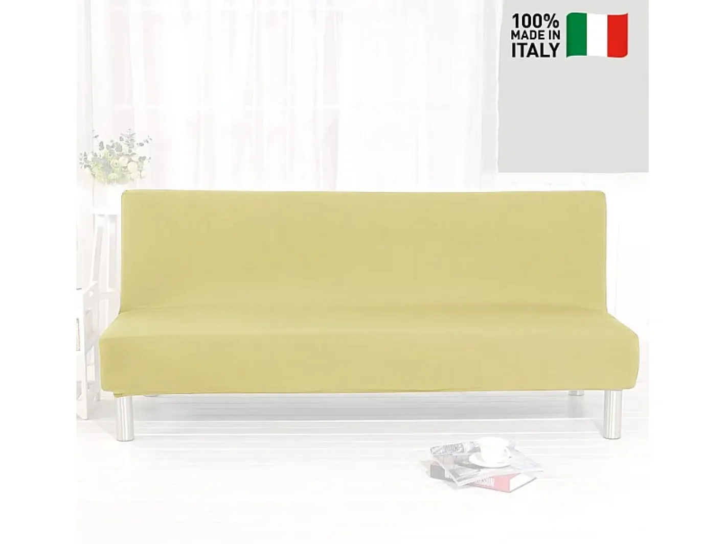 Modus Sofa Ropa De Casa-Funda de sofá universal en tejido elástico Quacia - Beige