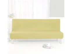 Modus Sofa Ropa De Casa-Funda de sofá universal en tejido elástico Quacia - Beige