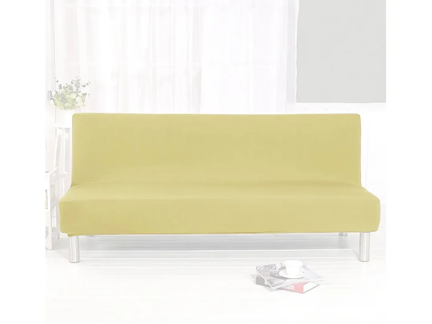 Modus Sofa Ropa De Casa-Funda de sofá universal en tejido elástico Quacia - Beige
