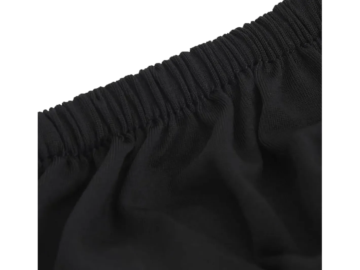 Funda elástica para sillón de 2 plazas poliéster jersey negra ES609118 Negro New