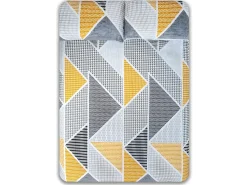 Cotton Artean Funda Nordica Reversible GEKA algodón poliéster 180 X 220 Cama de 105 Gris Best