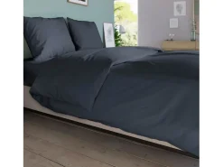 Discount DODO Funda nórdica - 140 x 200 cm - Algodón - Antibacteriana Gris antracita
