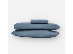 Morfeo Descanso Ropa De Cama-Funda nórdica marino 90x190/200 100% algodón orgánico premium Azul