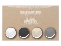 Clearance Soleil d'ocre Funda nórdica de algodón 240x220 cm PERCALE antracita Gris antracita